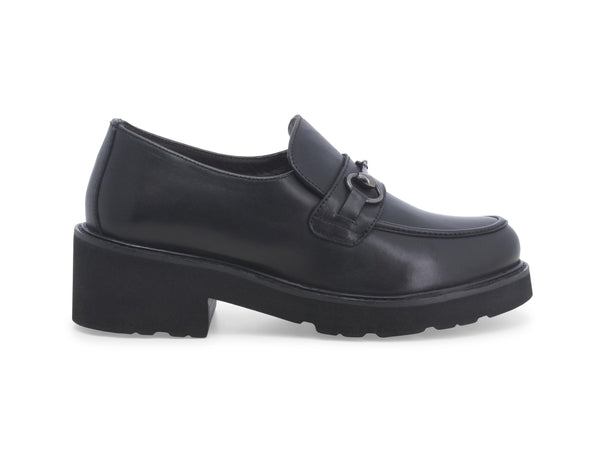 Melluso Mocassino Morsetto Tacco Comodo Tomaia Pelle Nera 034308D-227788